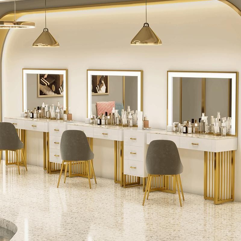 Beauty And Makeup Studio - Tocador de lujo ligero para tiendas