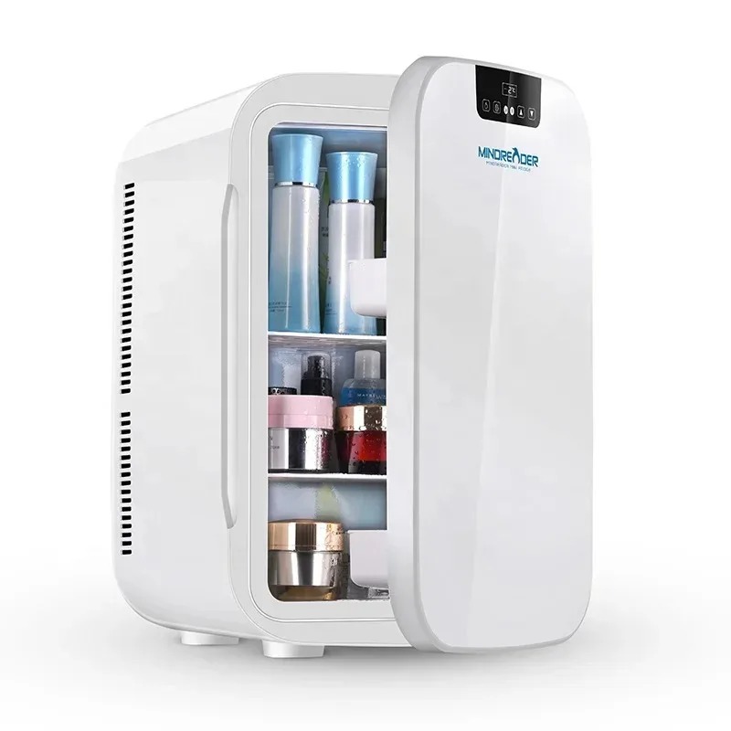 Beauty Makeup Fridge - Refrigerador doméstico con puerta de vidrio,