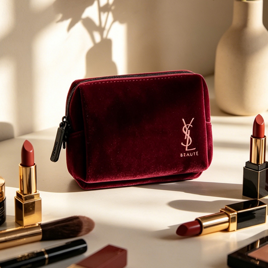 Ysl Beauty Makeup Bag - Bolso de YSL, Mini bolso cuadrado