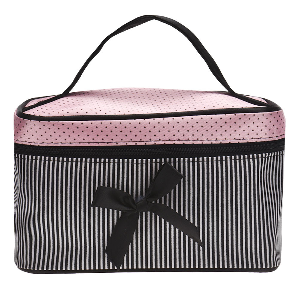 Ysl Beauty Makeup Bag - Bolsas de maquillaje a rayas con