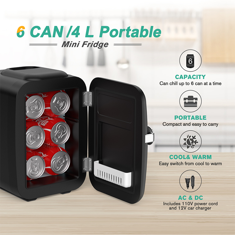 Mini refrigerador Crownful de  - Beauty Makeup Fridge reseña y precio