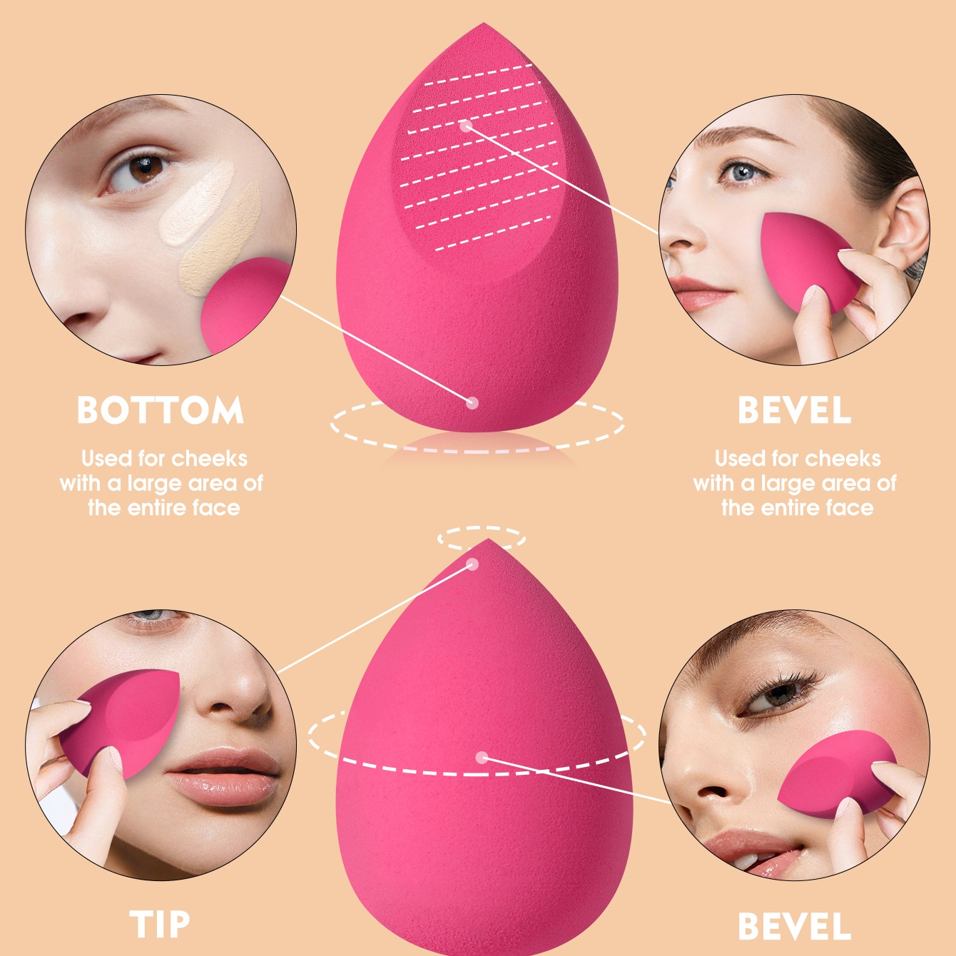 Set de 16 Esponjas y Borlas de - Beauty Blender In Makeup reseña y precio