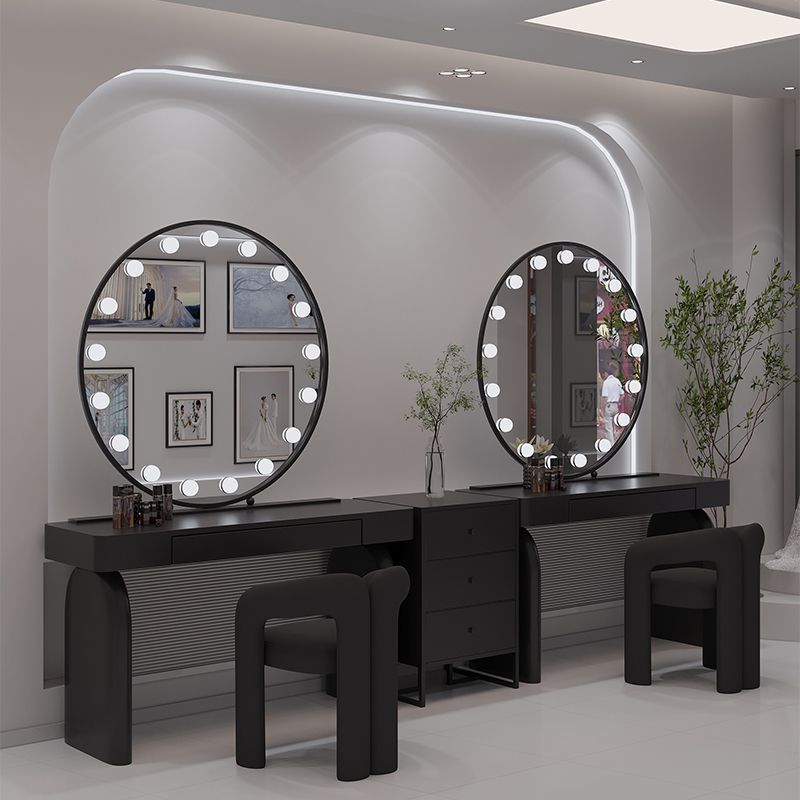 Tocador con lámpara, mesa de m - Beauty And Makeup Studio reseña y precio