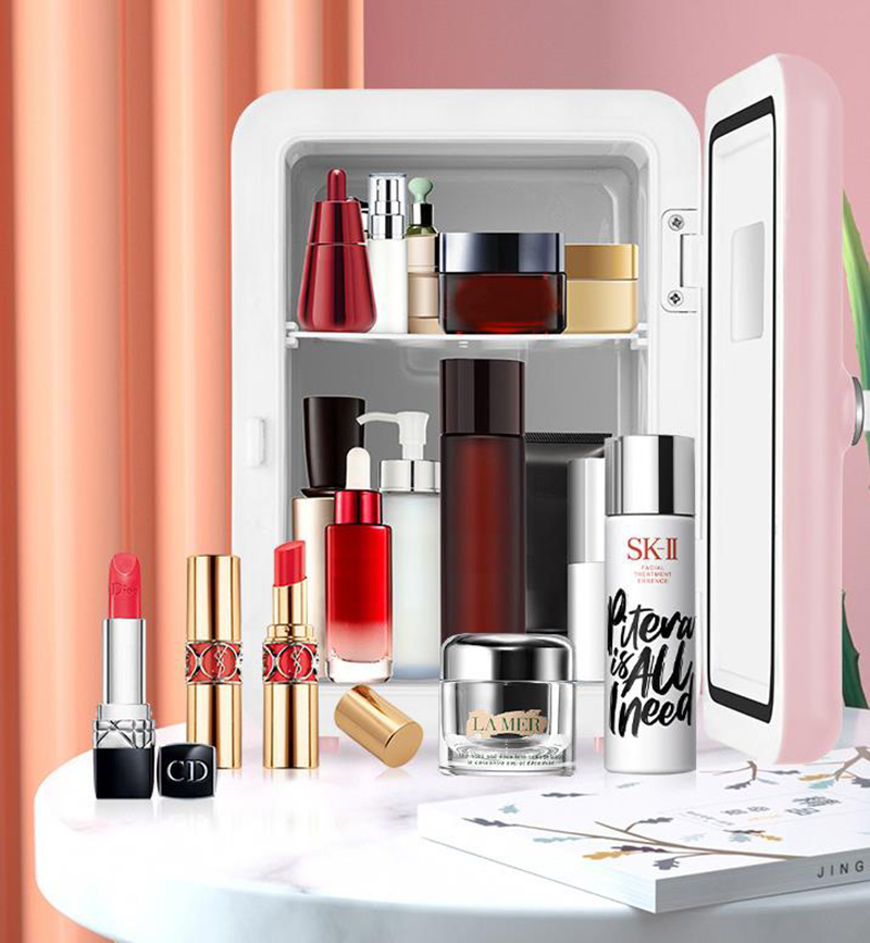 Refrigerador de doble uso de 4 - Beauty Makeup Fridge reseña y precio
